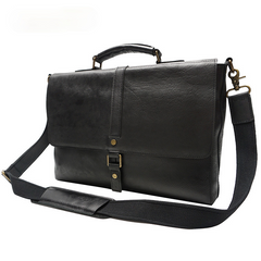 Retro Roomy Crossbody Leather BriefCase