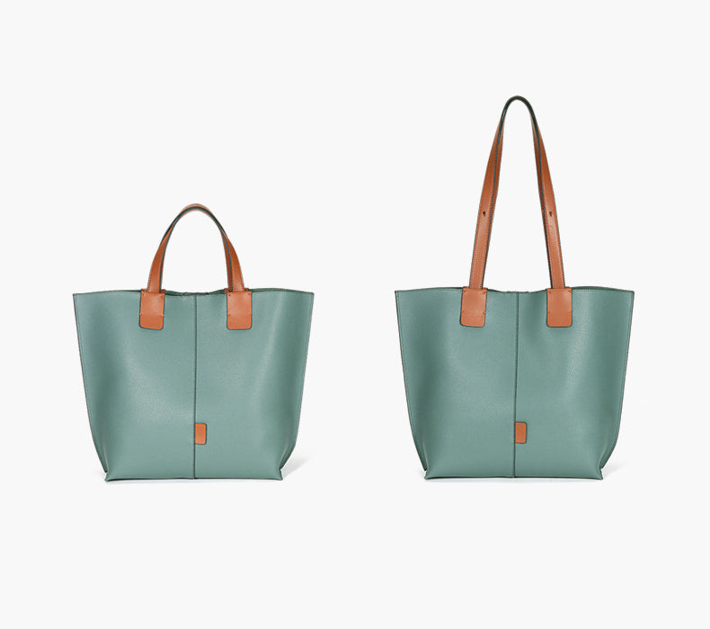 Large Capacity Leather Tote Handbags