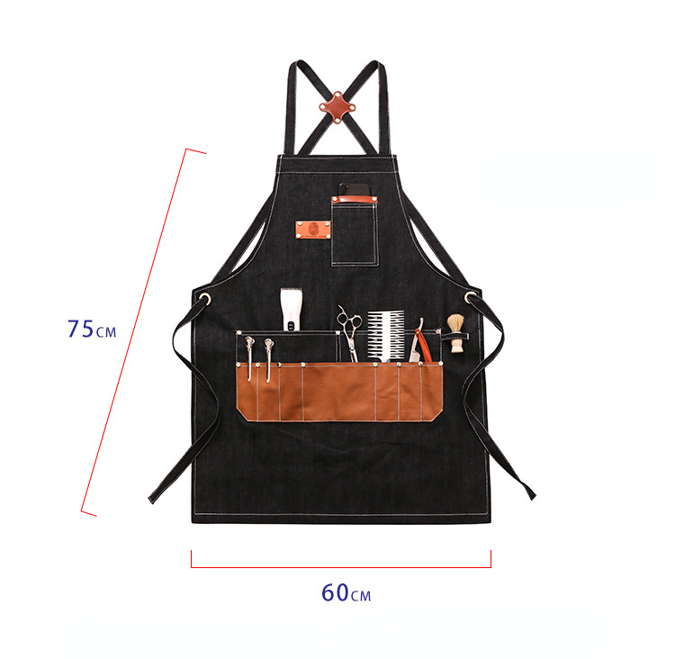 Black Heavy Duty Canvas Work Aprons P245