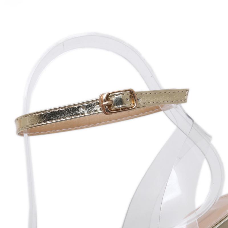 Transparent Sandals With Rivets