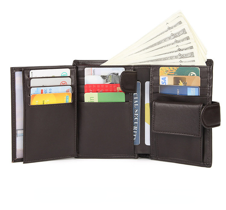 Carteras de piel de vaca con RFID