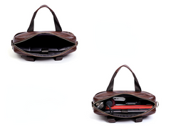 Retro Handmade Leather 15.6" Business Laptop Bag