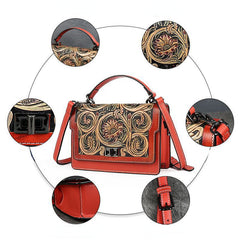 Luxury Handmade Engraved Leather Handbags