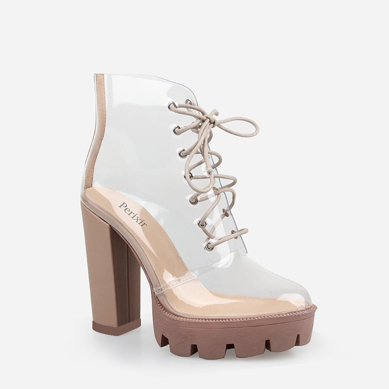 Transparent Ankle Boots