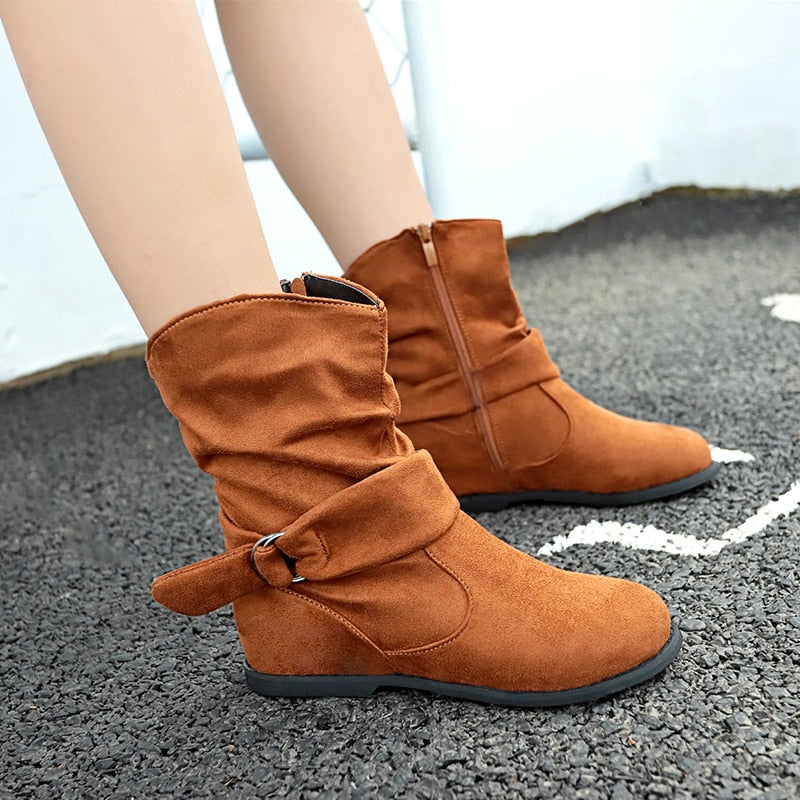 Casual Solid Boots