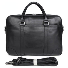 Black Cowhide Leather BriefCase