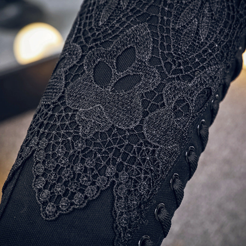 High-Top Lacy Boots