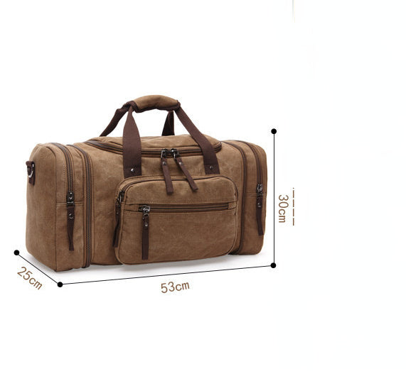 Casual Canvas Large Capacity Weekend Duffle Bag