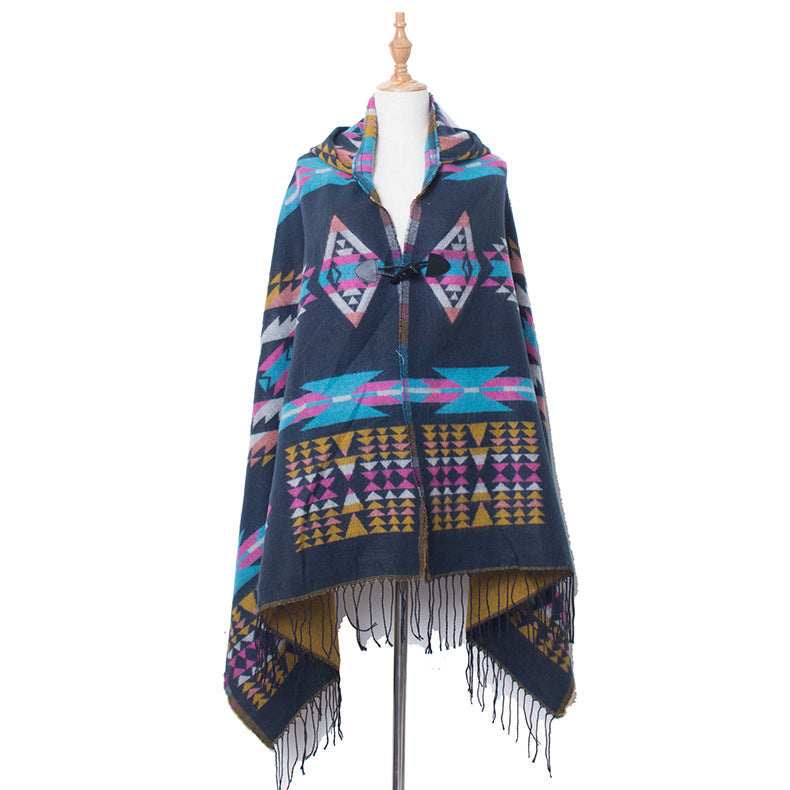 Boho Shawls with Hat