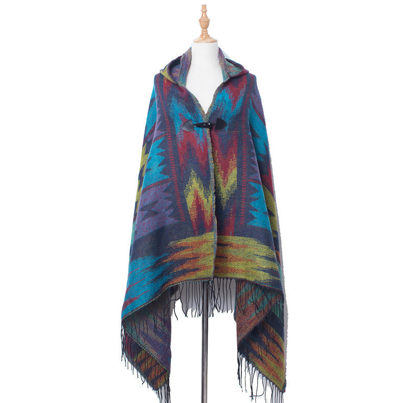 Boho Shawls with Hat