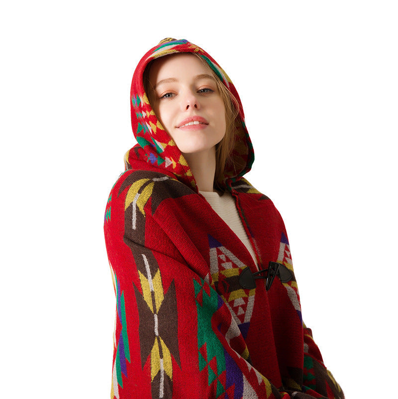 Boho Shawls with Hat