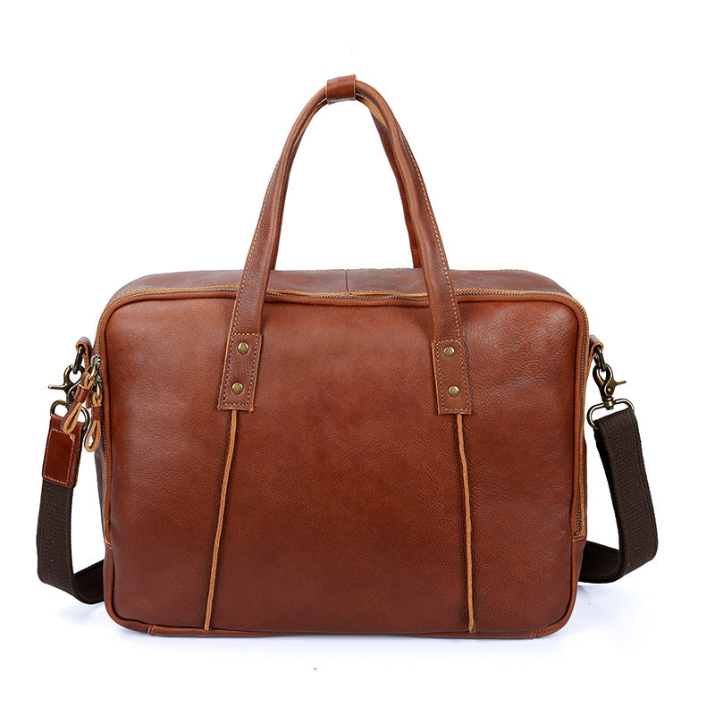 Tragbare Aktentasche aus Vintage-Leder 