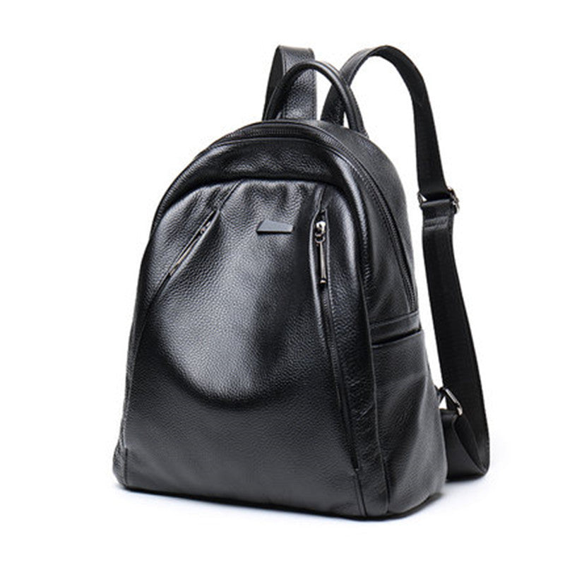 Bolso casual de viaje de cuero negro