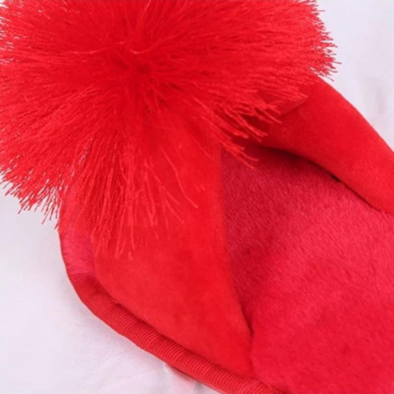 Pantuflas de felpa sólidas para el hogar 