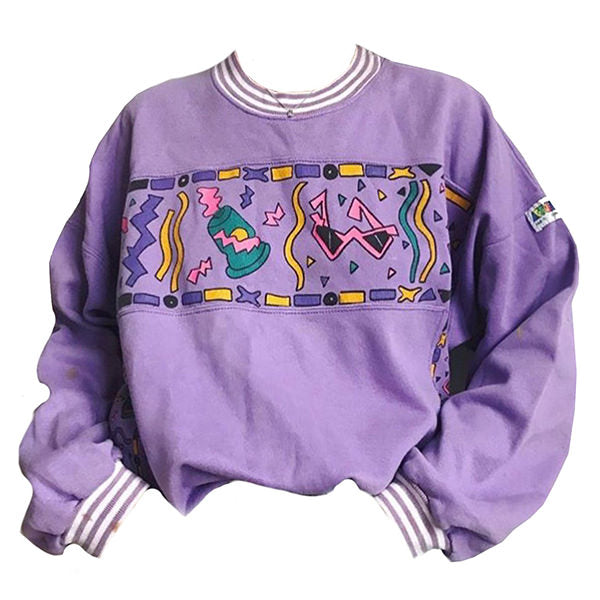 Sudadera lavanda para niños de los 90