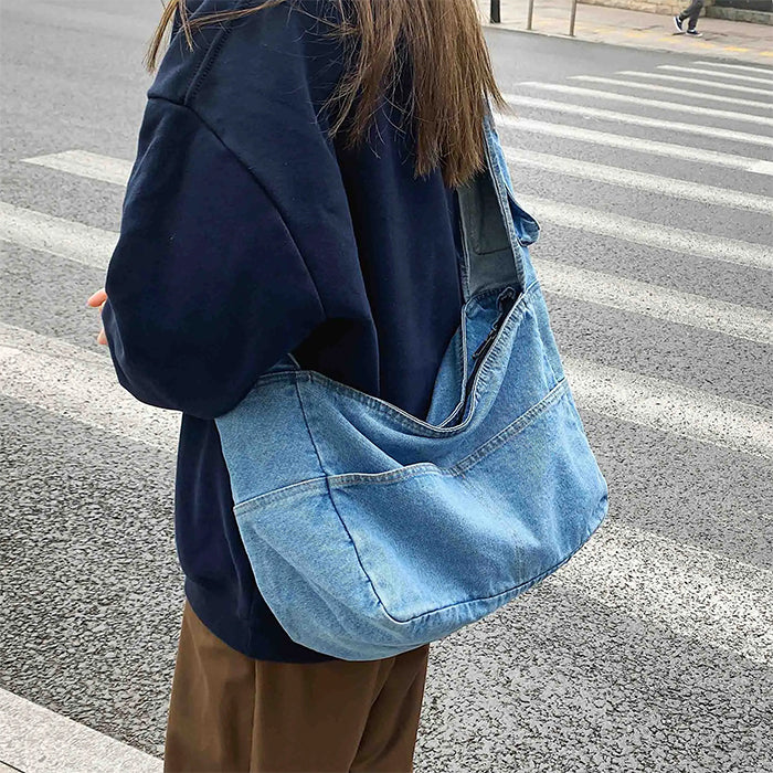 Bolso de hombro vaquero de los 90