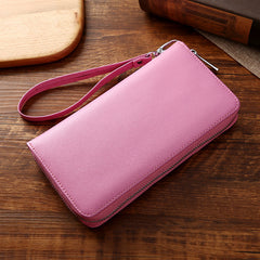 Large Storage Business Leather Long Wallet