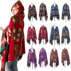 Boho Shawls with Hat