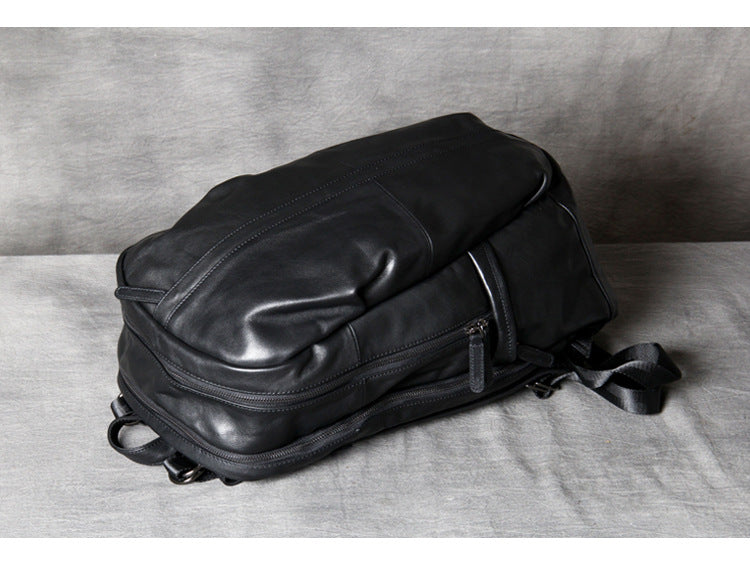 Bolso de viaje clásico de cuero negro