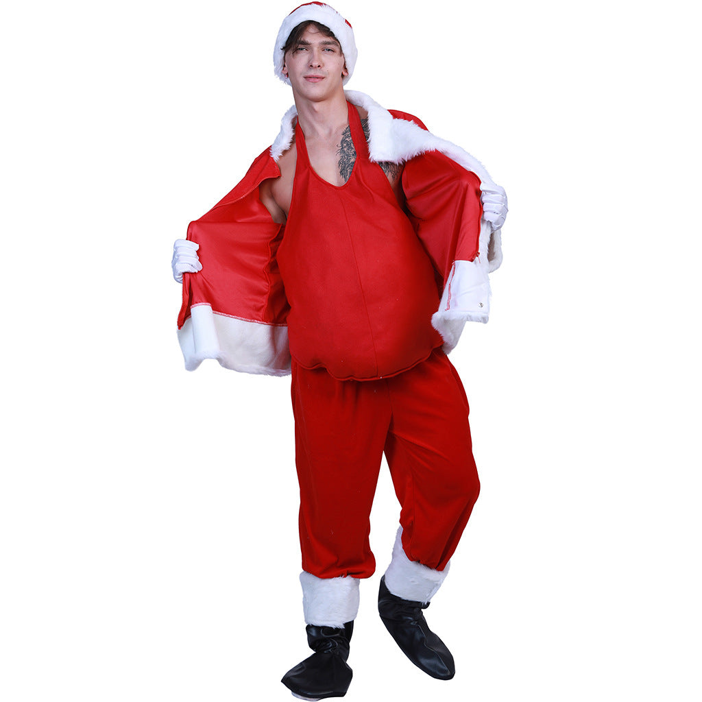 Disfraces de cosplay de la panza de Satanás para Navidad