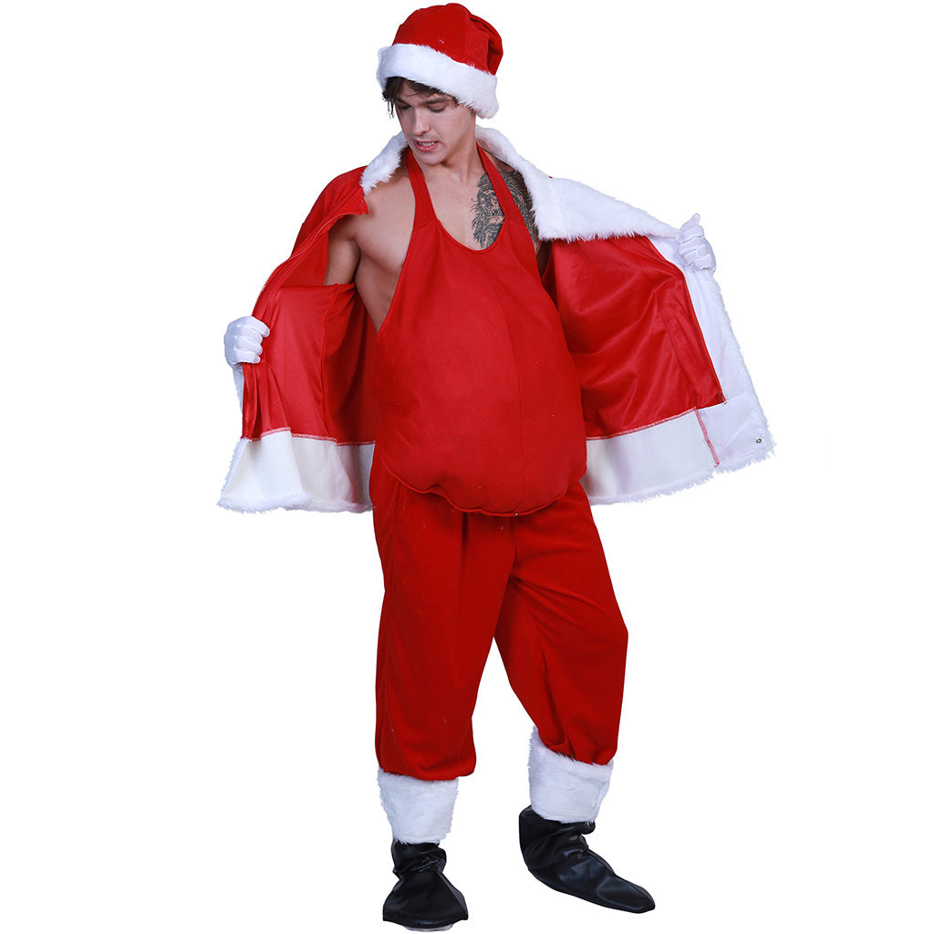 Disfraces de cosplay de la panza de Satanás para Navidad