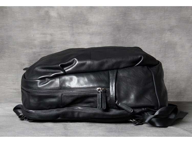 Bolso de viaje clásico de cuero negro