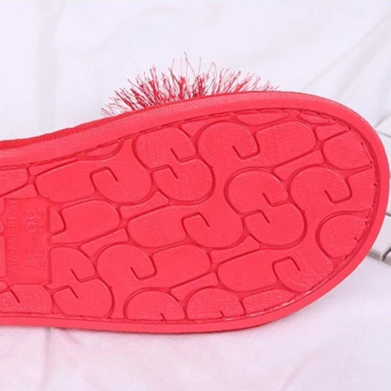 Pantuflas de felpa sólidas para el hogar 