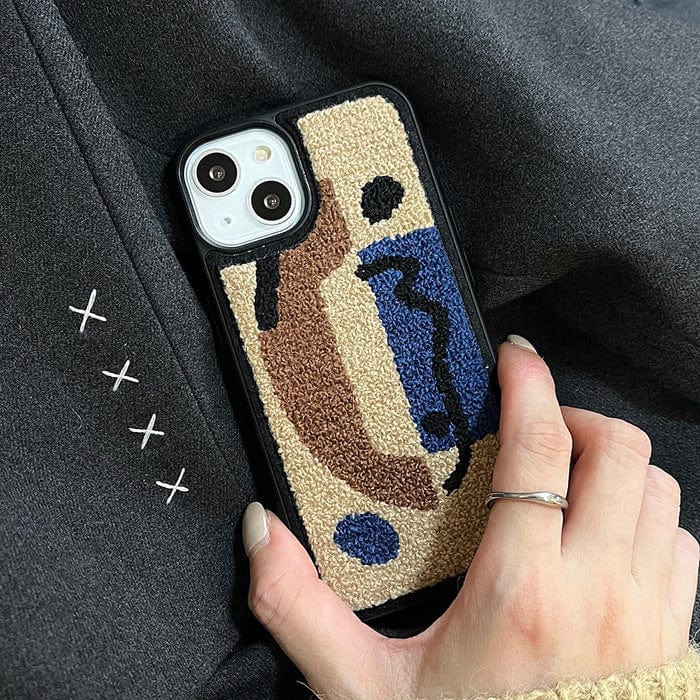 Funda para iPhone con diseño de osito abstracto