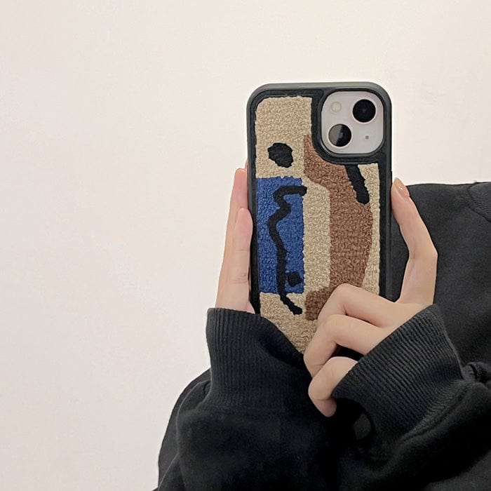 Funda para iPhone con diseño de osito abstracto