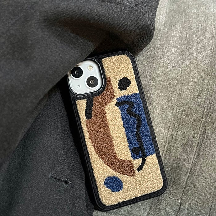 Funda para iPhone con diseño de osito abstracto