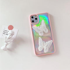 Funda para iPhone con mariposas estéticas 