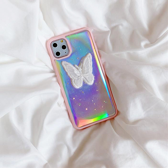 Funda para iPhone con mariposas estéticas 