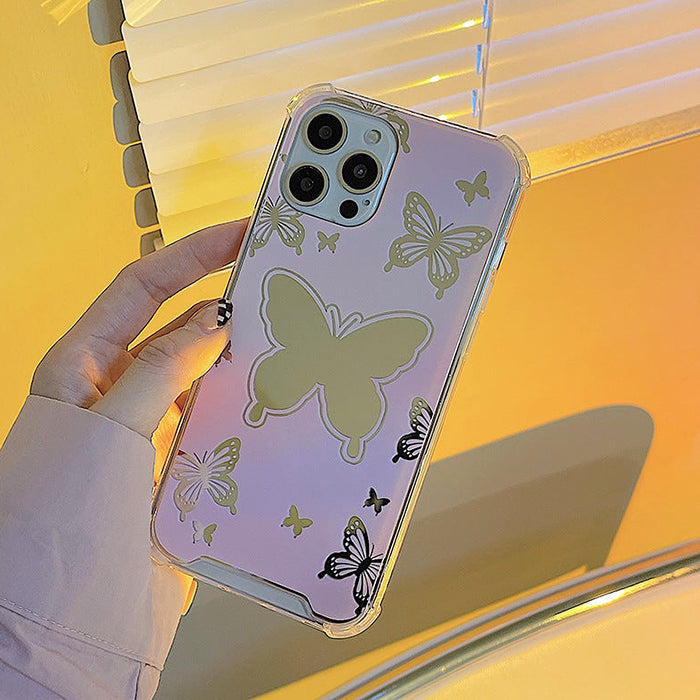 Aesthetic Butterfly Pink iPhone Case