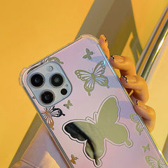 Aesthetic Butterfly Pink iPhone Case