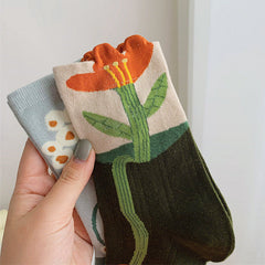 Ästhetische Blumensocken