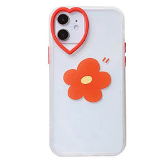 Funda para iPhone con diseño de flores estéticas