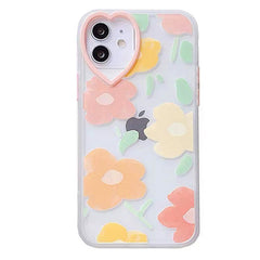 Funda para iPhone con diseño de flores estéticas