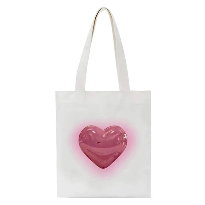 Bolsa de mano con forma de corazón estético