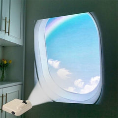 Proyector de pared con cielo para ventana de avión