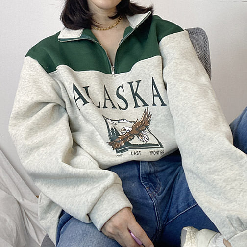 Sudadera con cremallera de Alaska 