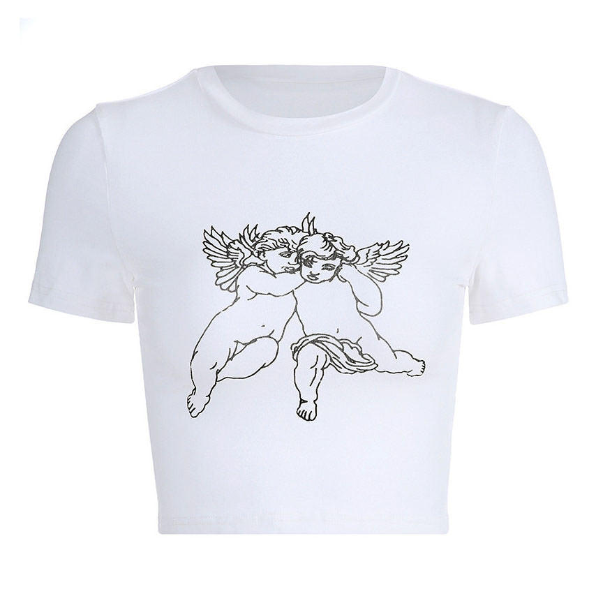 Camiseta corta de ángel