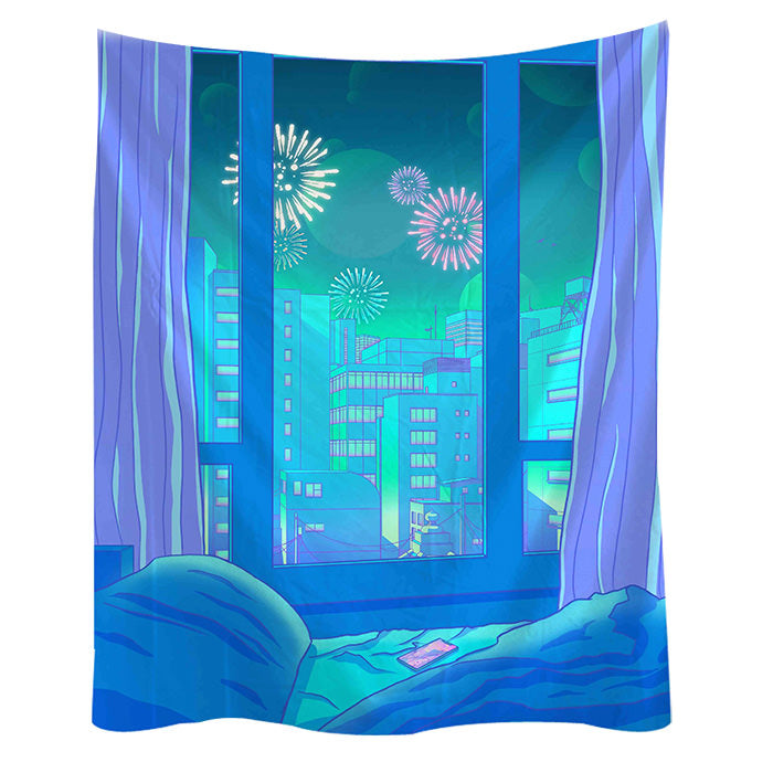 Anime Aesthetic Wall Tapestry