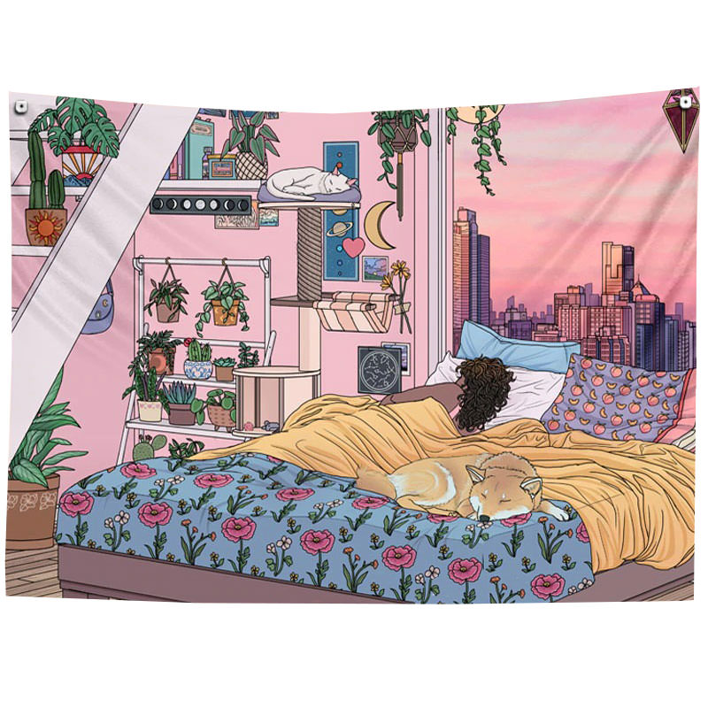 Anime Room Wall Tapestry