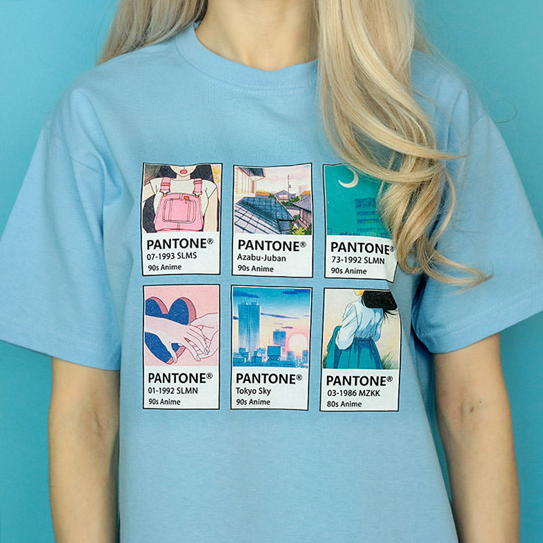 Anime Pantone T-Shirt, Größe S und L