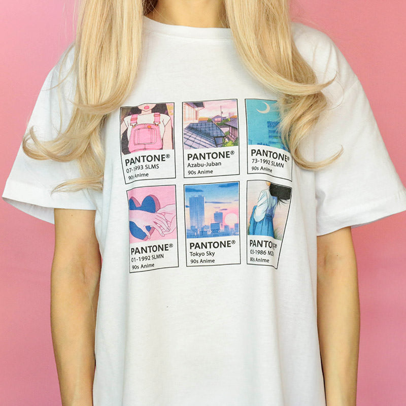 Anime Pantone T-Shirt, Größe S und L