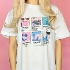 Camiseta de Anime Pantone