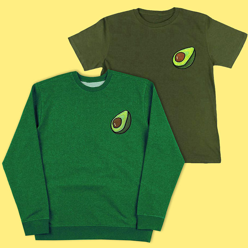 Conjunto de sudadera y camiseta de aguacate antisocial