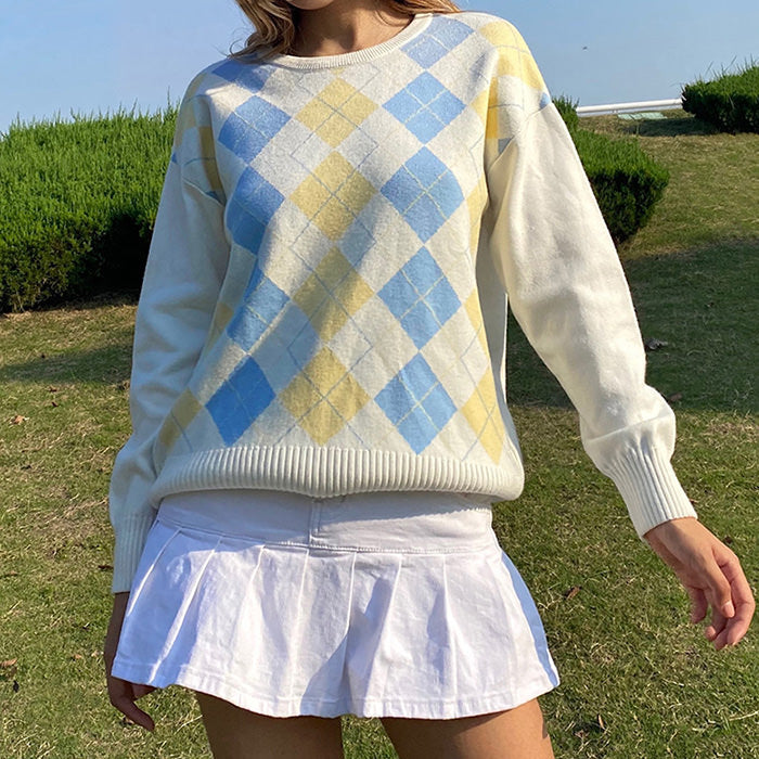 Pullover mit Argyle-Karomuster