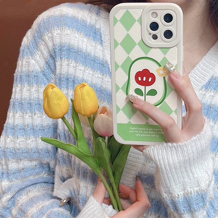 iPhone-Hülle mit Argyle-Blume