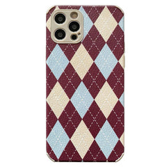 Funda para iPhone con estampado de rombos